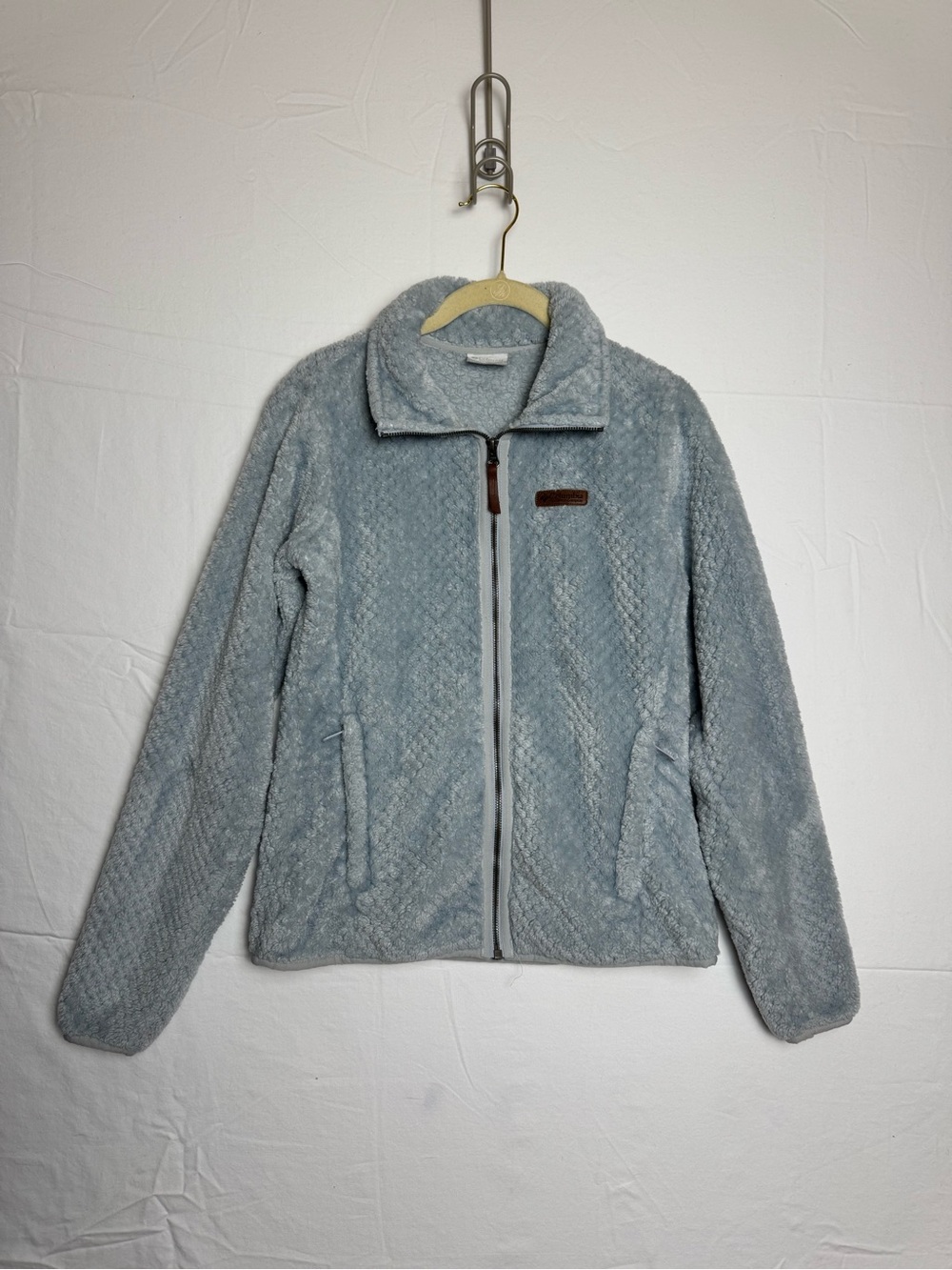 Columbia Ice Blue Fireside Faux-Sherpa Zip Jacket XS